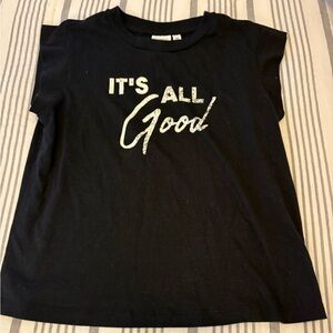 Black Graphic Tee - "It's All Good"